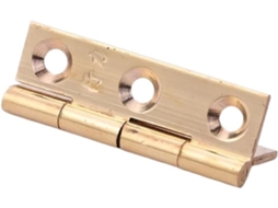 Dobradiça De Latão Para Móveis, 38mm, Acessórios, Conector, Ferragens, 6 Furos, 1 Polegada, 2 Peças