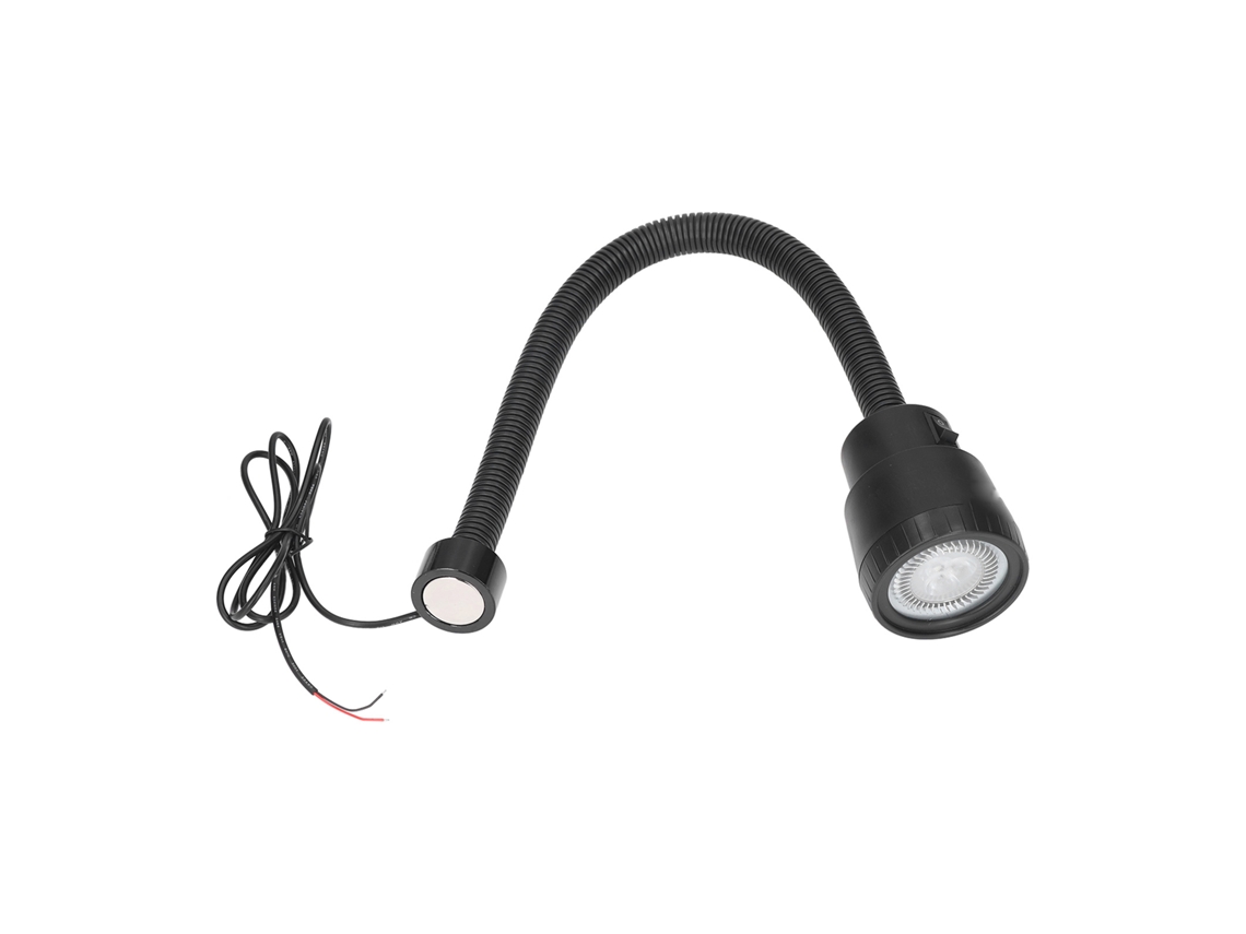 Lâmpada de Trabalho LED Magnética 3w 24v com Mangueira Flexível Gooseneck para Máquinas S/MARCA