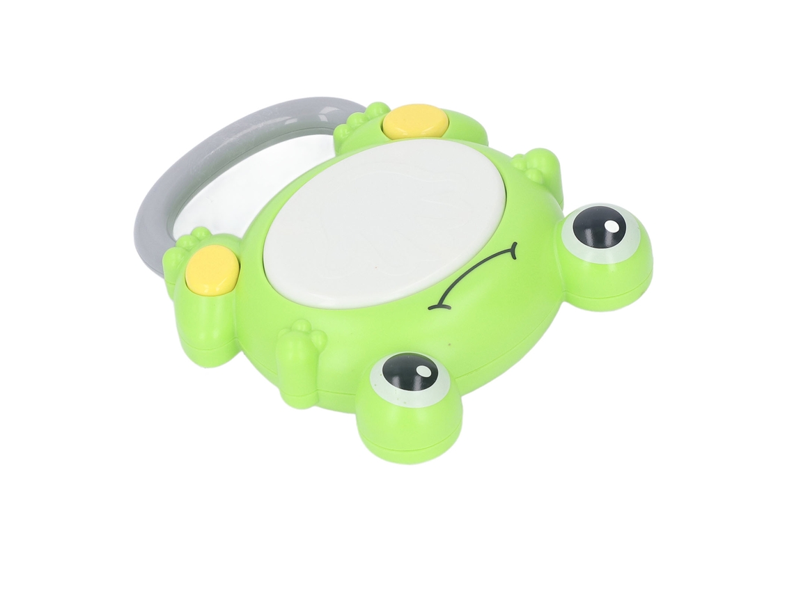 Primerox tambor Iluminado Musical para Bebê com Desenho Animado Educativo Verde