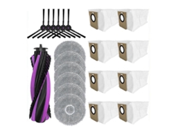 Kit De Peças De Reposição Para Aspirador De Pó Jonr P20 Pro / Jonr T5 Pro: Escova Lateral Principal, Pano De Limpeza, Saco Para Pó E Acessórios.