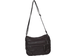 Bolsa Feminina Casual Com Compartimento Duplo E Alça De Ombro Ajustável Para Armazenamento.