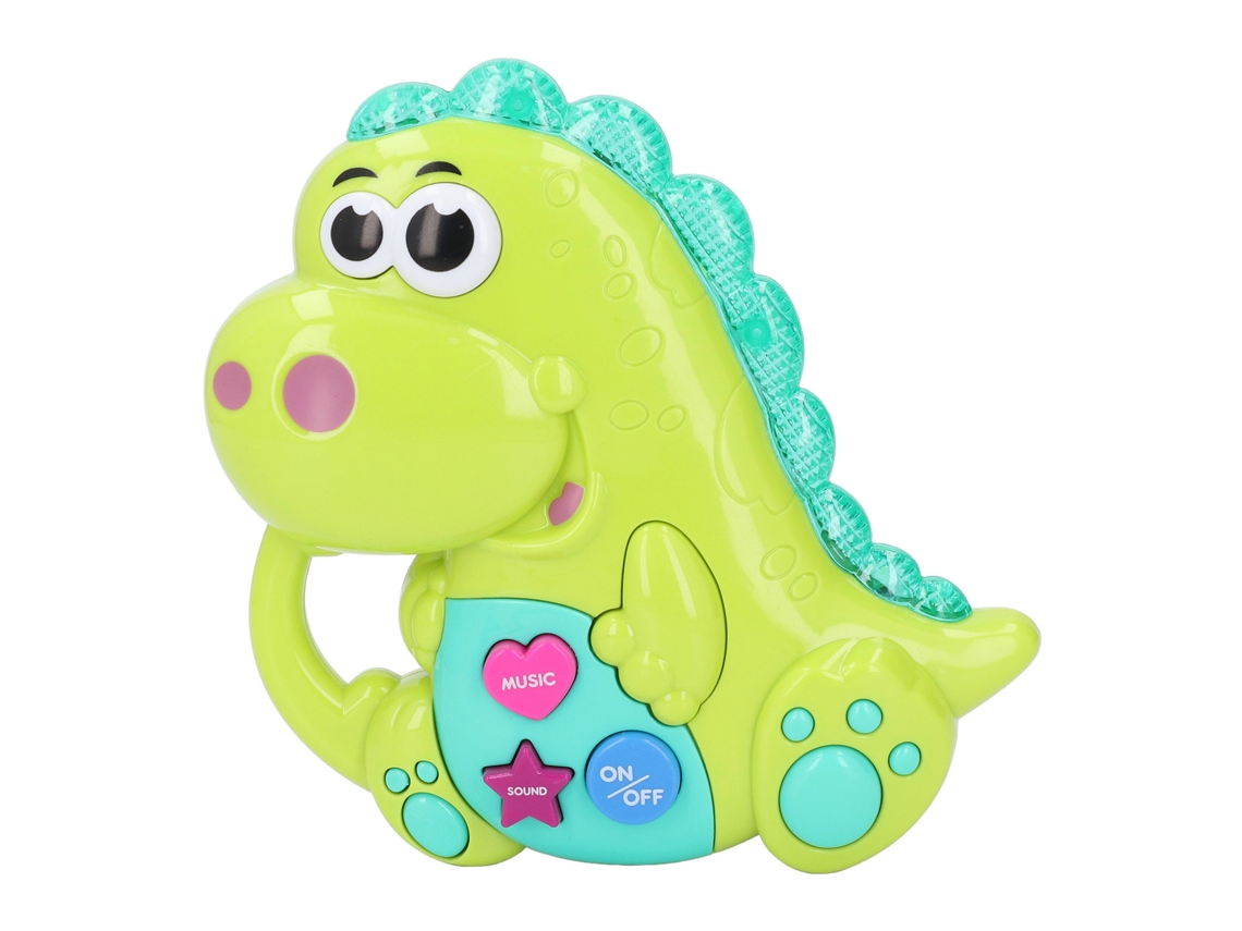 Brinquedo Piano Dinossauro Para Bebê Com Efeitos Sonoros E Luzes Educativo Musical Verde