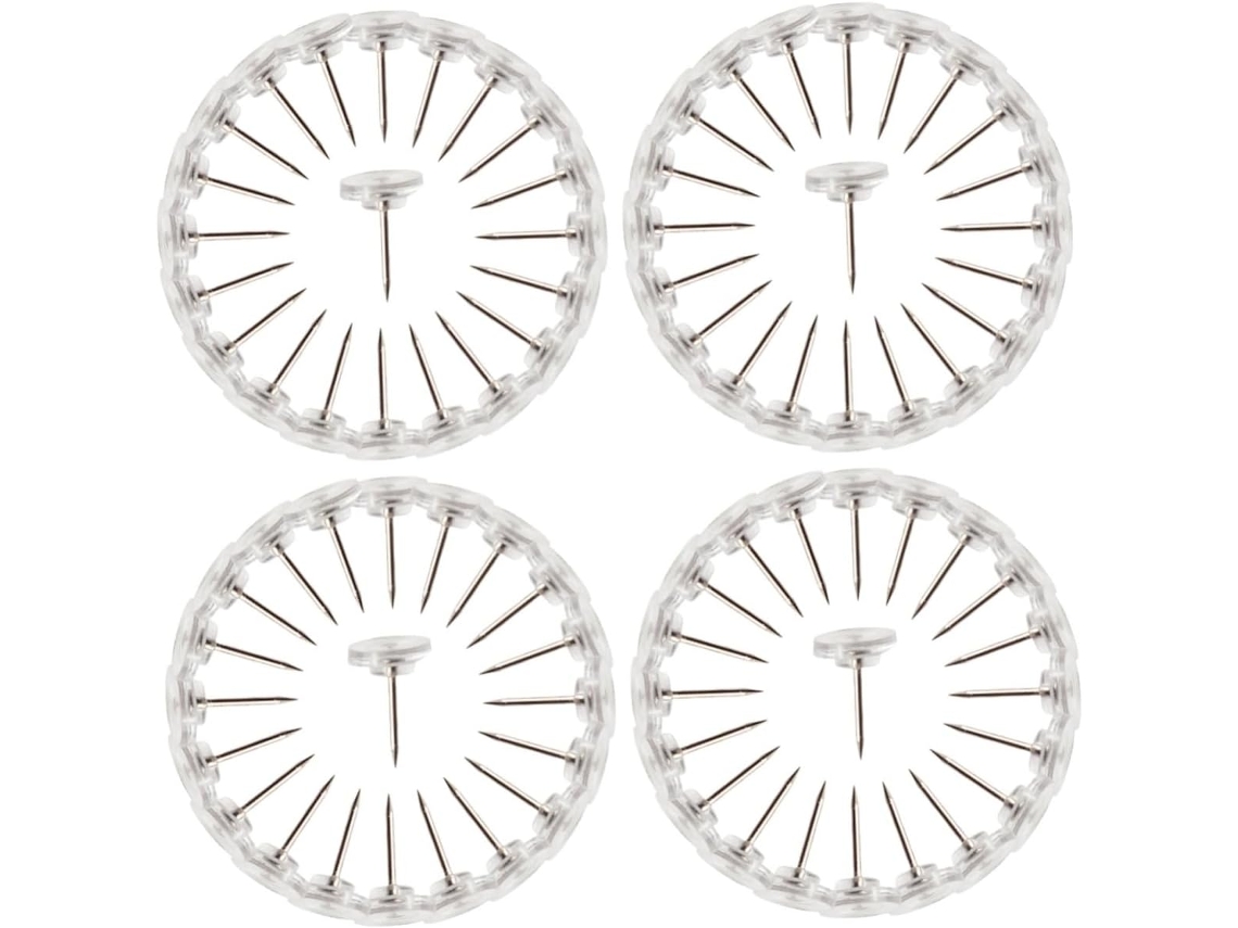 Tehaux Conjunto De 4 Tachinhas Cortiça Transparentes E Fofas Para