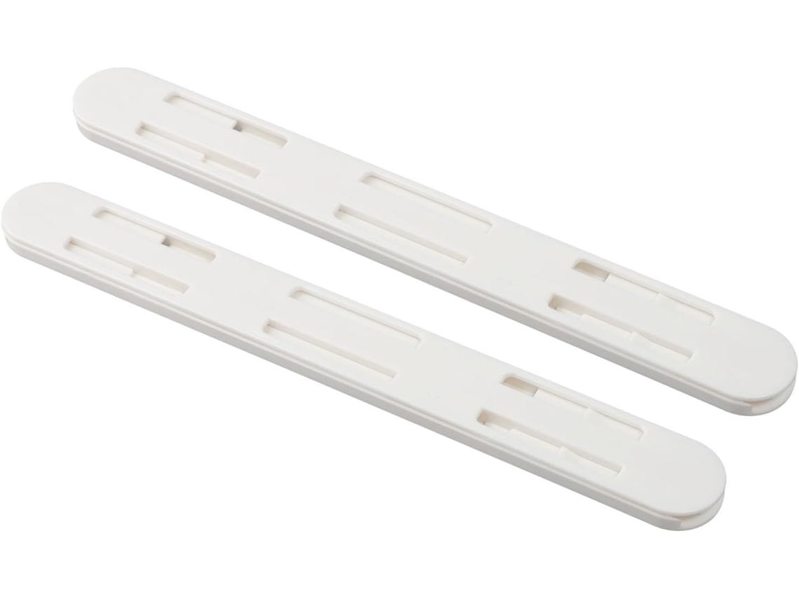 Corrediças De Gaveta Lisas Em Plástico Branco Para Cestos, Trilhos Deslizantes Resistentes Para Armários De Cozinha E