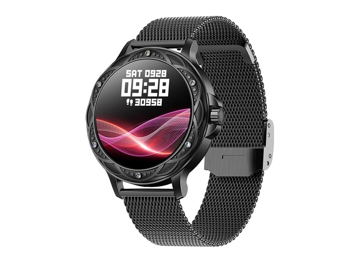 Relógio inteligente feminino com Bluetooth 5.2, monitor de sono e frequência cardíaca, à prova d'água IP67, ideal para saúde.