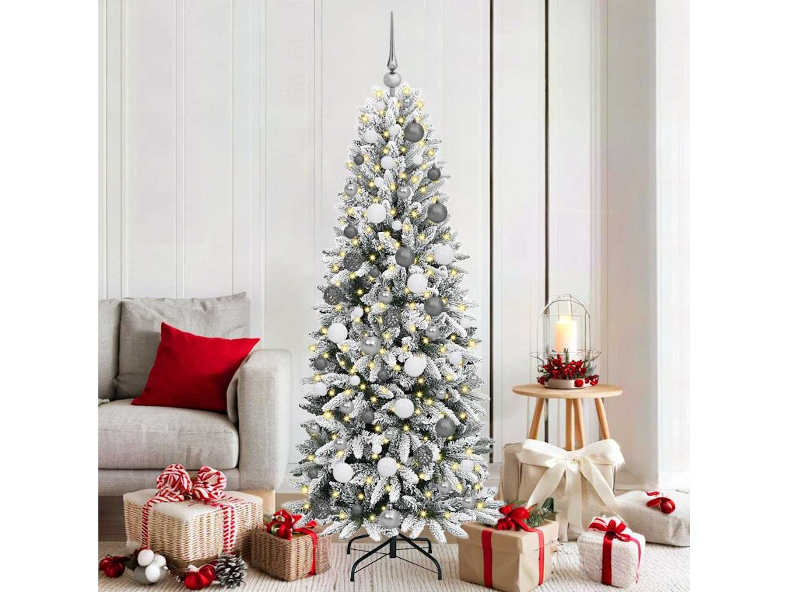 Vidaxl Árvore De Natal Artificial Branco 180 Cm