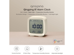 Relógio Despertador Inteligente com Luz de Noite e Monitor de Temperatura e Umidade | S/MARCA