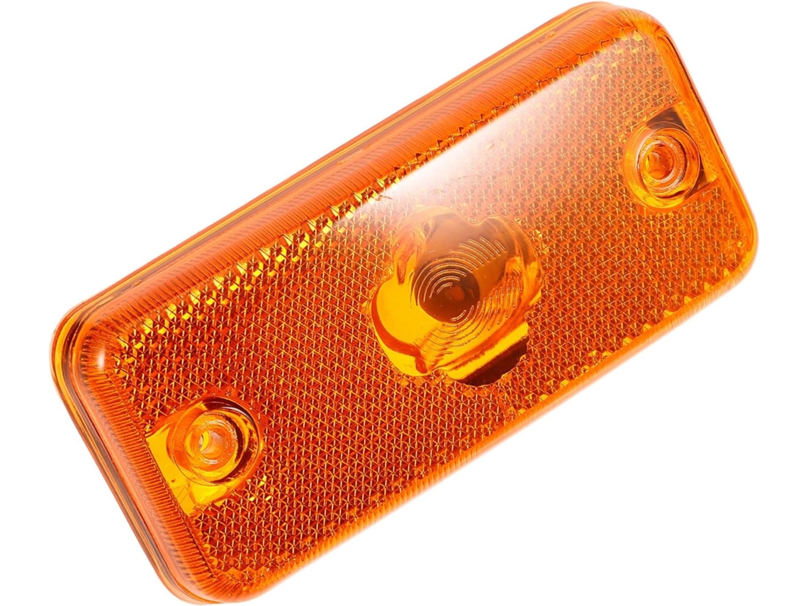 Indicador Led Laranja Para Reboque E Caminhão Com Plugue Plástico