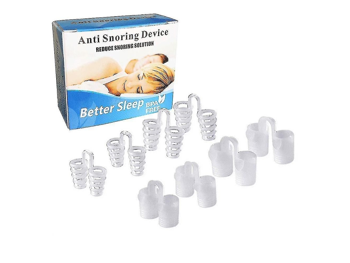 Clipe De Ventilação Nasal De Silicone, 8 Unidades/conjunto, Clipes Anti Ronco, Apneia Do Sono, Dilatadores Nasais, Dispositivo Auxiliar Do Sono