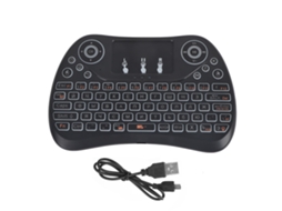 Teclado Mini para Smart Tv LAXISCREED 2.4g Brilhante 7 Cores
