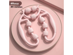 (rosa) Um Rolo De Massagem Para Aliviar Dores Musculares, Feito De Materiais Abs E Tpr.