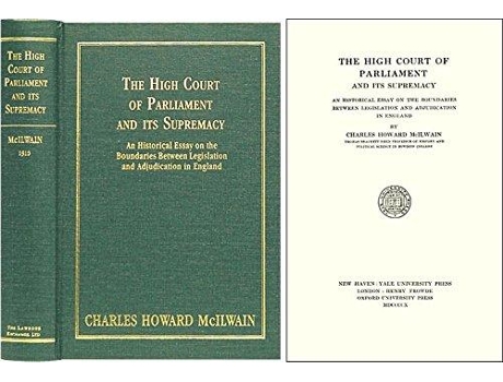 Livro High Court of Parliament and Its Supremacy de Charles Howard Mcilwain (Inglês - Capa Dura)
