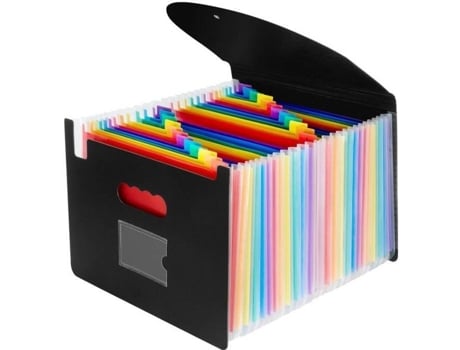 Classificador de documentos A4 - OffiConsent - Expansível - 24 compartimentos - Polipropileno - Misto OFFICONSENT