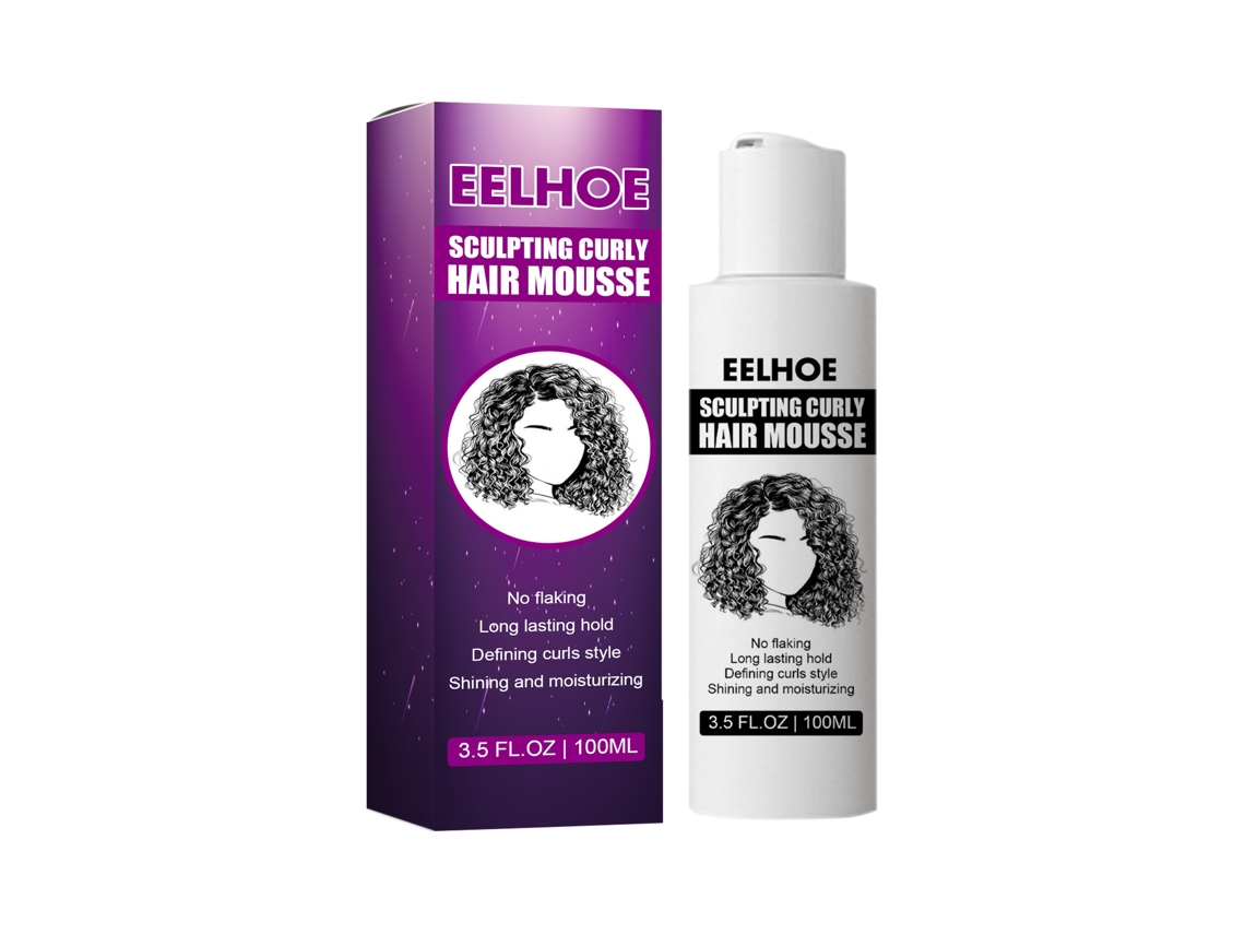 Mousse Para Cachos Eelhoe 100ml: Define, Nutre E Estila Cachos Com Volume E Hidratação