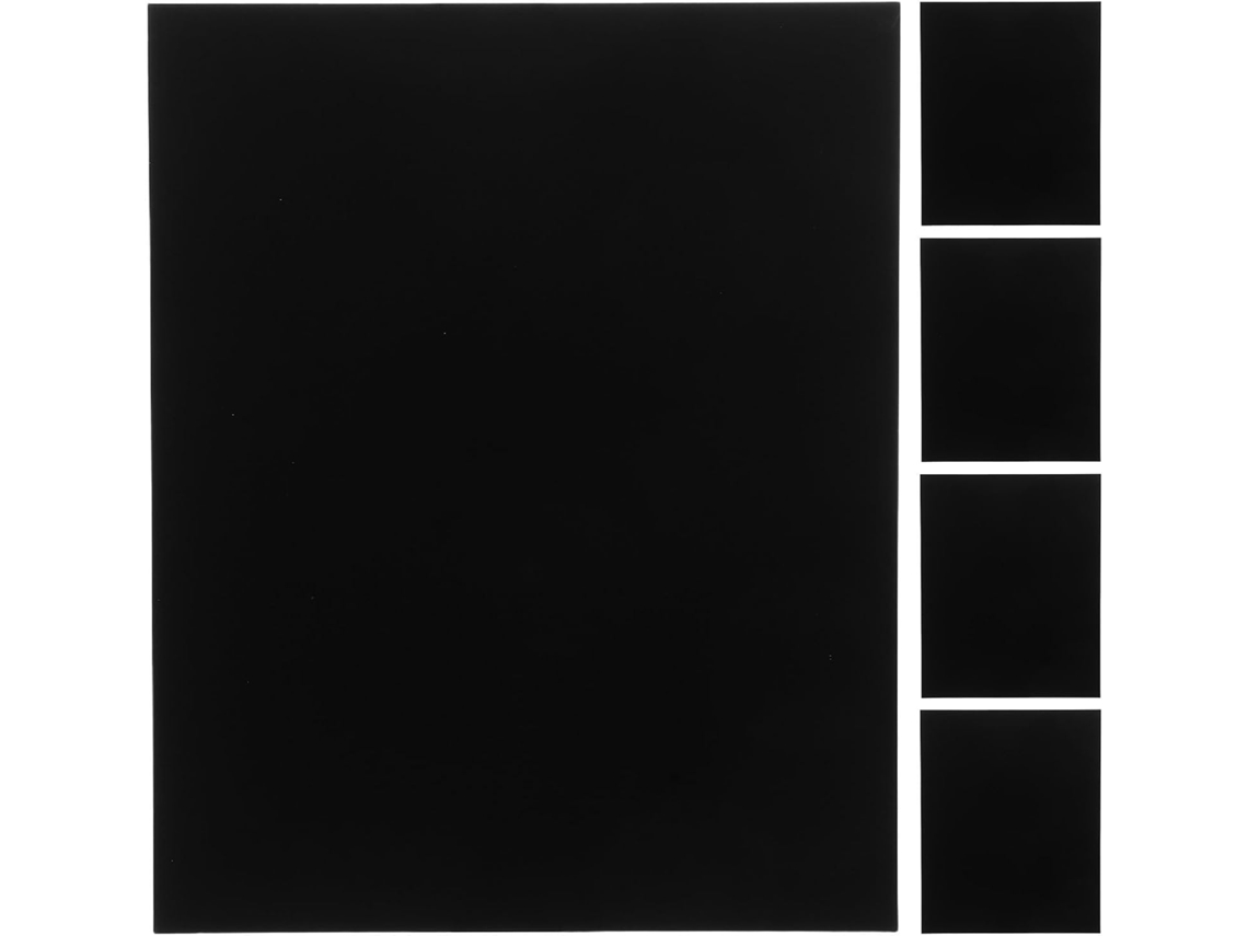 Placas Collbath De Alumínio Preto Para Escrita, 100x 125x 0, 5mm, Pacote Com 5 Unidades, Para Sinalização Profissional E