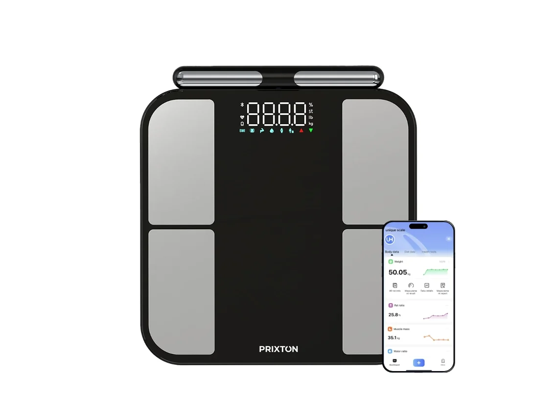Balança Inteligente Body Metric Prixton (bioimpedância - App Móvel)