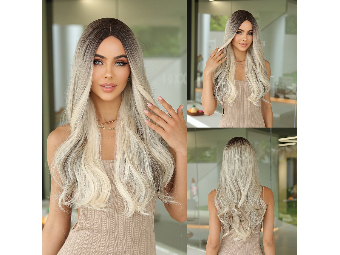 Peruca Feminina Longa Natural Ondulada INF