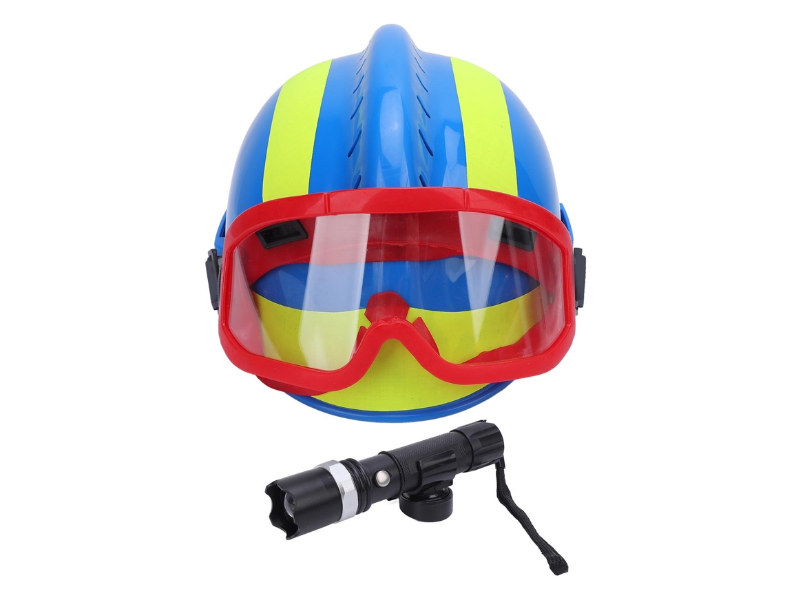 Capacete de resgate F2 com luz, para trabalho em altura, incêndio, busca, emergência, azul | S/MARCA
