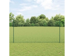 Vidaxl Cerca Hexagonal Com Poste 25 X 1,5 M Aço Revestido De Pvc Verde
