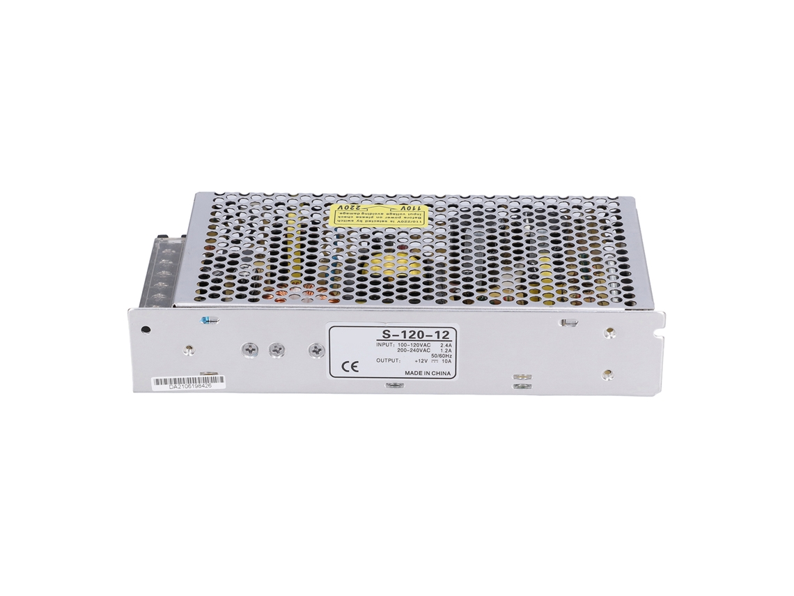 Adaptador De Alimentação Para Câmeras De Vigilância 120w: 100‑240v Para 12v/24v (s-120-12)