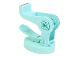 Dispensador de Fita Adesiva de Mesa com Ventosa, Ajustável, com Suporte para Rolo de Fita Adesiva, Verde. GOKOCO