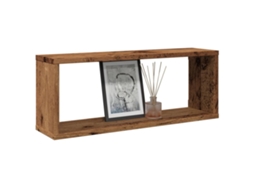 Vidaxl Prateleiras Parede Em Cubo 2pcs Deriv. De Madeira Madeira Velha