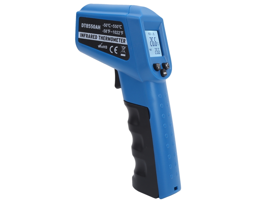 Medidor de Temperatura Infravermelho Não Contato Portátil Lcd Digital Industrial 50℃ a 550℃