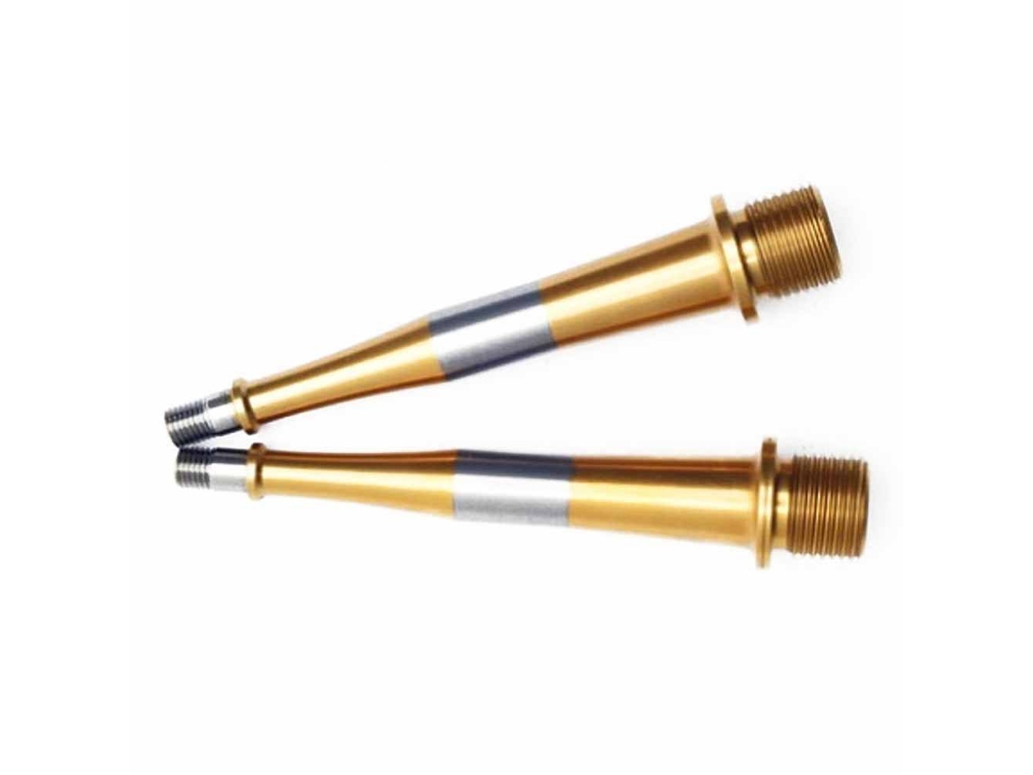 Kit de Eixos de Pedais Cromados T2/T2Sx Douradoht Components