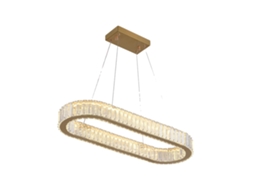Candelabro, Design Elegante, Iluminação Brilhante, L70cm-dourado, Com Controle Remoto