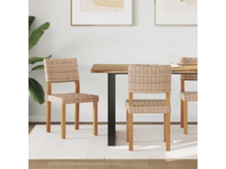 Vidaxl Cadeira De Jantar Gendt 2 Unid. Rattan Kubu Natural