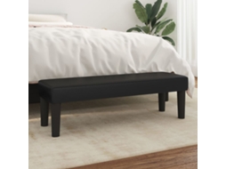 Vidaxl Banco 100x30x30 Cm Couro Artificial Preto