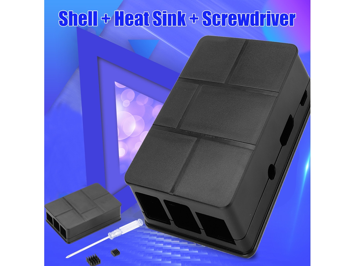 Laxiscreed Caixa Para Raspberry Pi 3 Model B Com Dissipador E *screwdriver*, Proteção Elegante E Acessório Completo