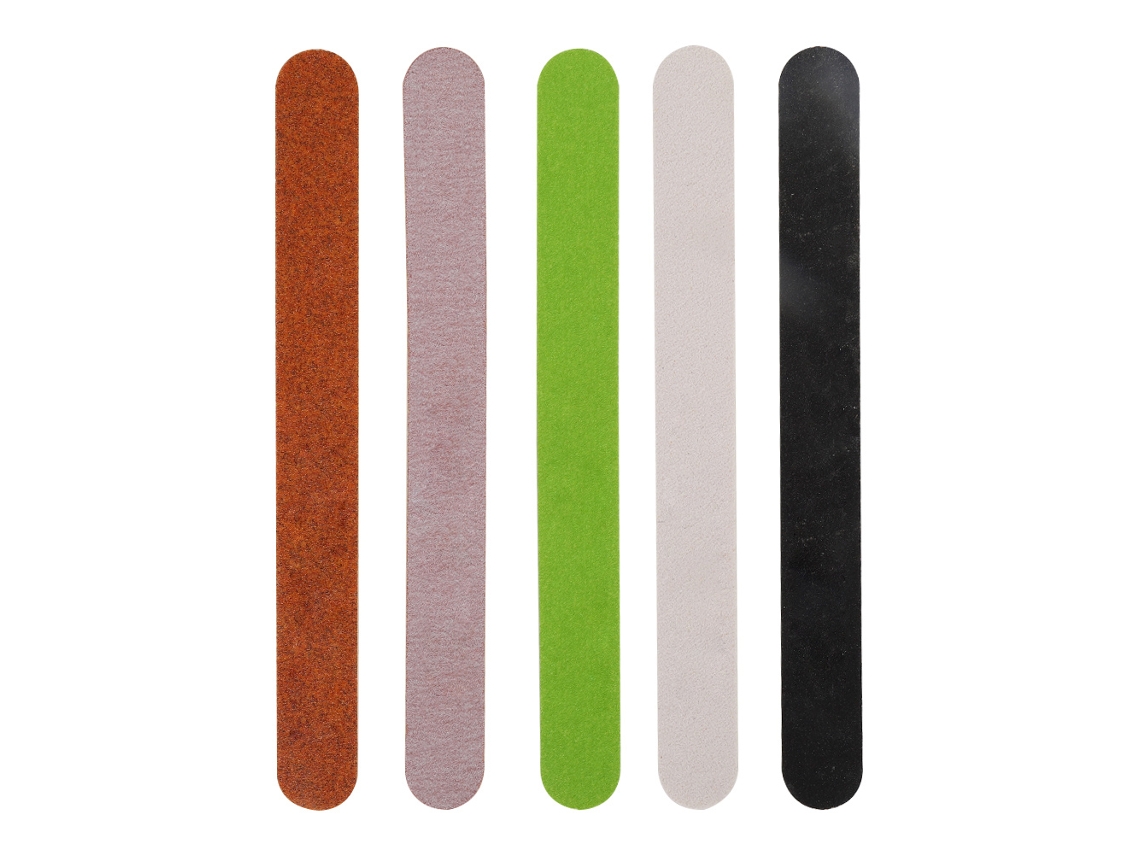 Conjunto de 5 peças de lixas de unha para manicure e pedicure, acessórios para polimento.