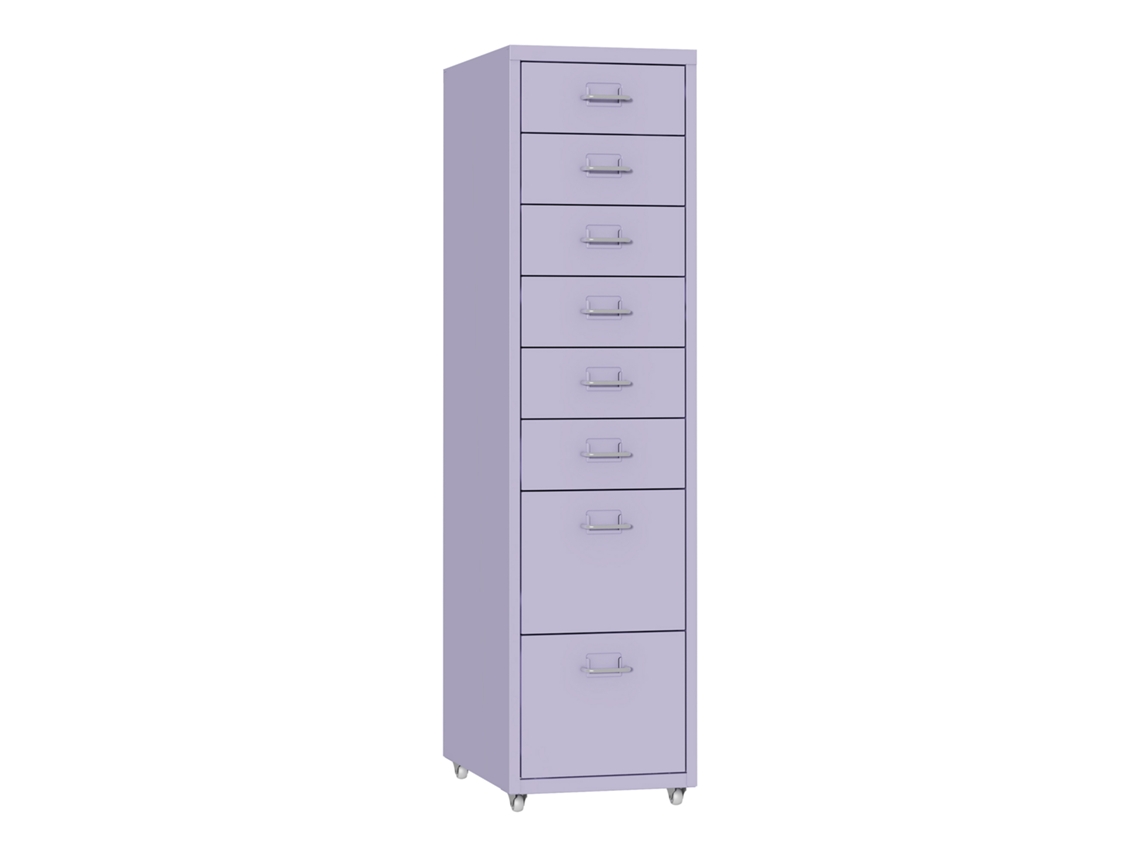 Armário De Gavetas Móvel Kökar Com 8 Gavetas 109x28x41 Cm Roxo [EN.CASA]