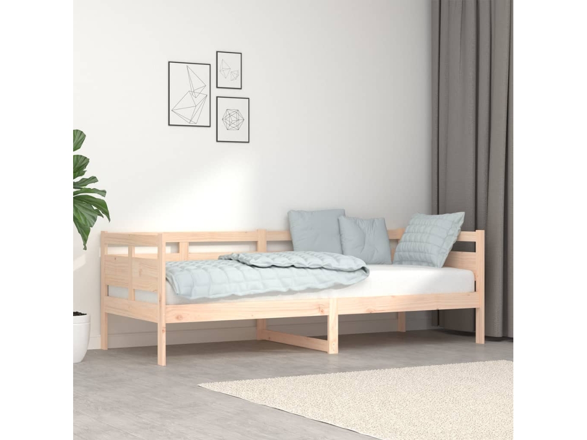 Sofá cama 80x200 cm madera maciza de pino