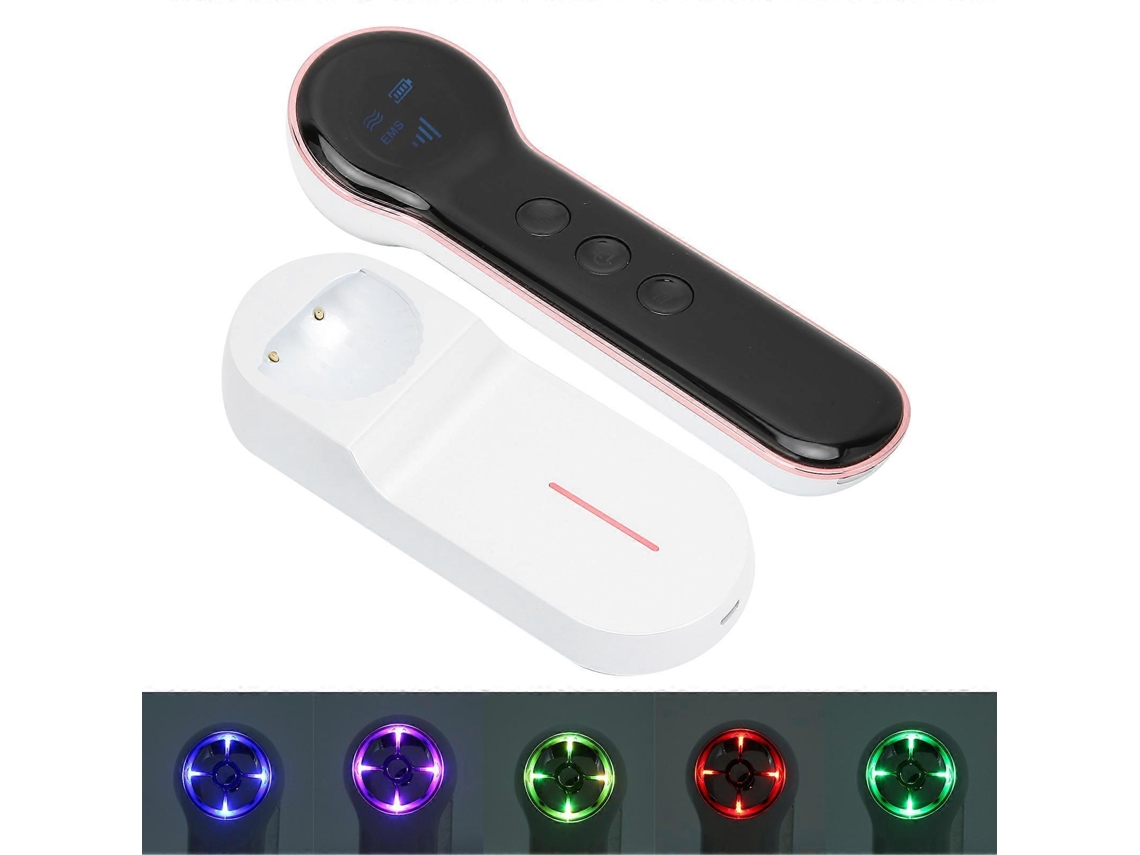 Máquina de massagem facial firmadora Aquaforge White com carregamento USB, instrumento de beleza facial antienvelhecimento