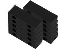 Popetpop 10 Peças Travas De Janela Deslizante Com Furos Duplos, Batente De Plástico 20mm Altura, Barras De Segurança