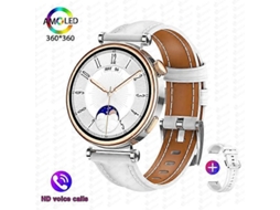 Relógio inteligente para adultos, Watch 4 Mini (2024), tela HD de 1,36 polegadas, 360 x 360, bússola, chamadas Bluetooth, bicicleta elétrica de 41 mm.