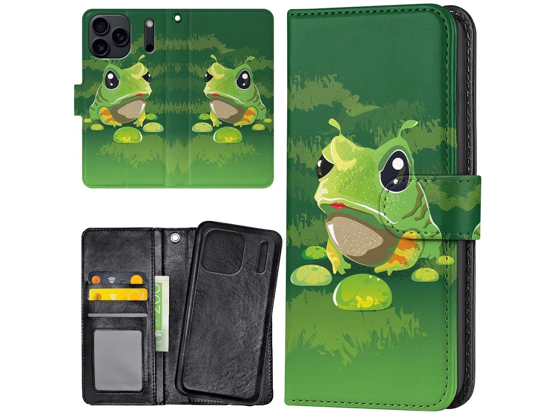 Capa Carteira Para Iphone 17 Pro/capa Frog