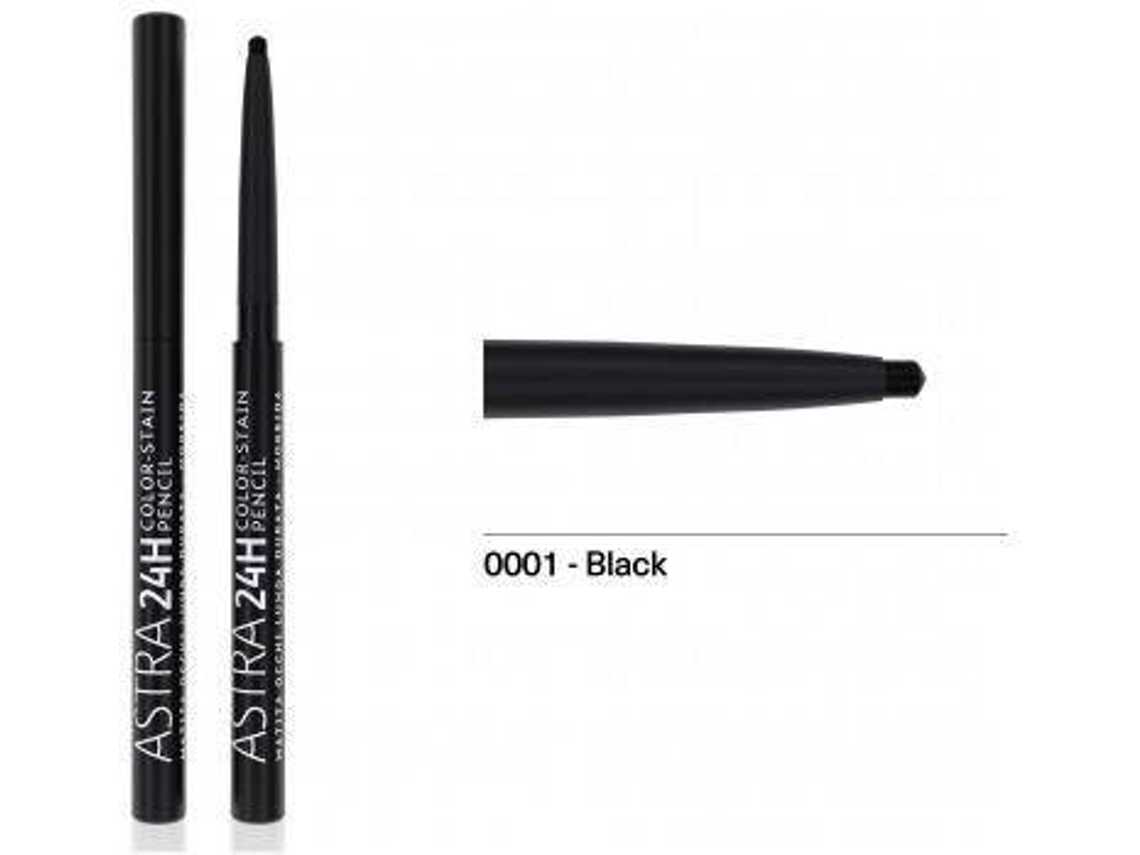 Lápis de Olhos ASTRA Mancha Cor 24H 01 Preto