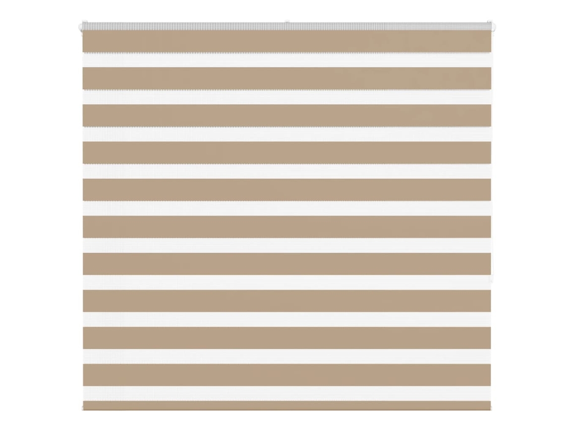 Cortina de zebra VIDAXL Marrom Poliéster (155 x 150 cm)