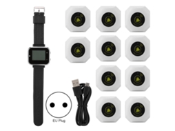 Conjunto De Pager Para Cuidador Sem Fio Botão De Chamada Inteligente Relógio Sistema De Paging Para Restaurante