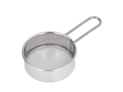 Peneirador de Farinha Redondo Mini 304 Inox 40 Malhas Pequeno Profissional para Padarias Casas | S/MARCA