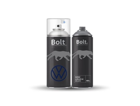 Tinta spray metálica Volkswagen de duas demãos com verniz transparente 1k, pacote de 400ml, tinta premium Bolt Spray (la3s/1u efeito Amaryllisrot)