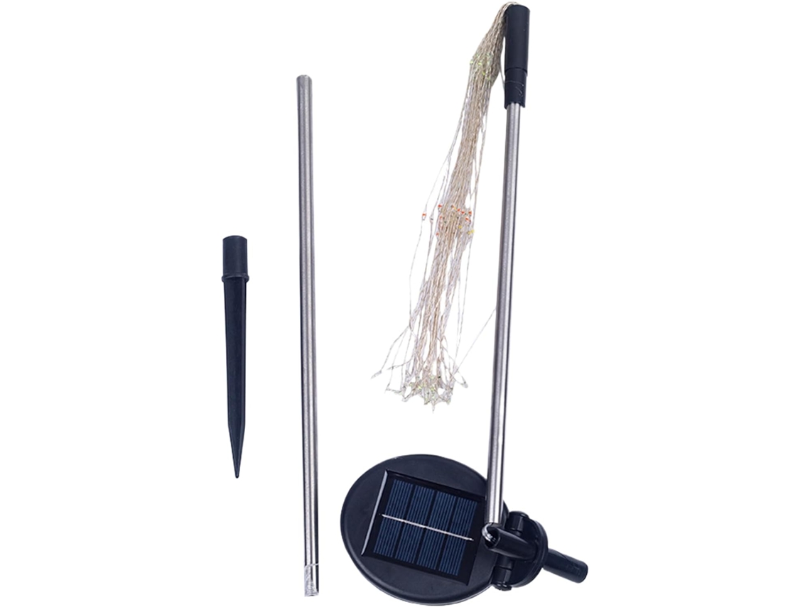 Luminária De Chão Solar Estrelada Para Jardim Ou Pátio.