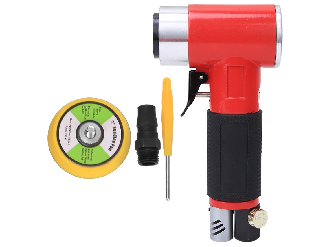 Pulidora Neumática Máquina De Pulido Aire 2 Polegadas Disco De Esmeril 15000rpm Conectores Rápidos Japoneses Excêntrica