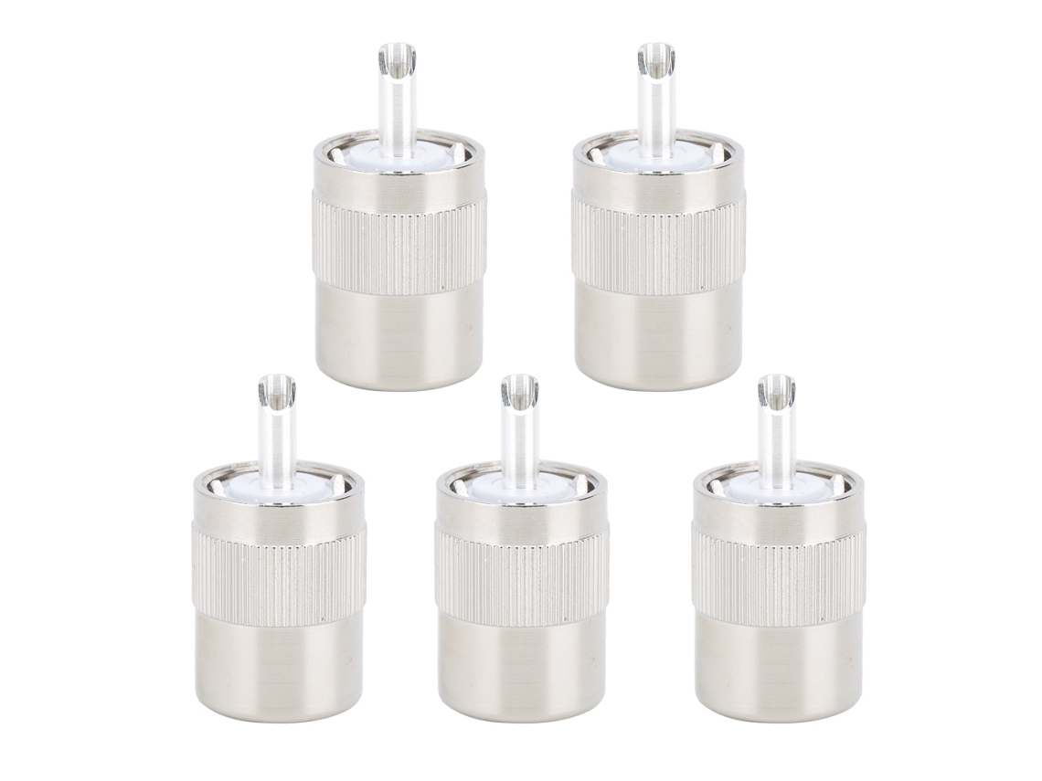 Aetheria conector Pl 259 Macho Uhf para Cabo Coaxial 50 Ohm Rg8 Rg214 Rg213 9913 Lmr400 5pcs