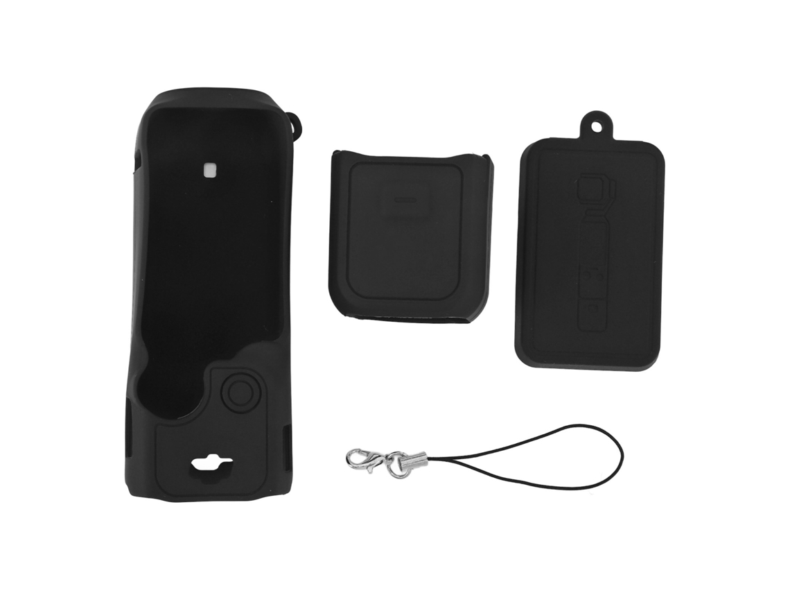 Silicone Protective Case Cover For Osmo Pocket 3 Dustproof Scratch Resistance Action Camera Protective Cover For Host Black LAXISCREED