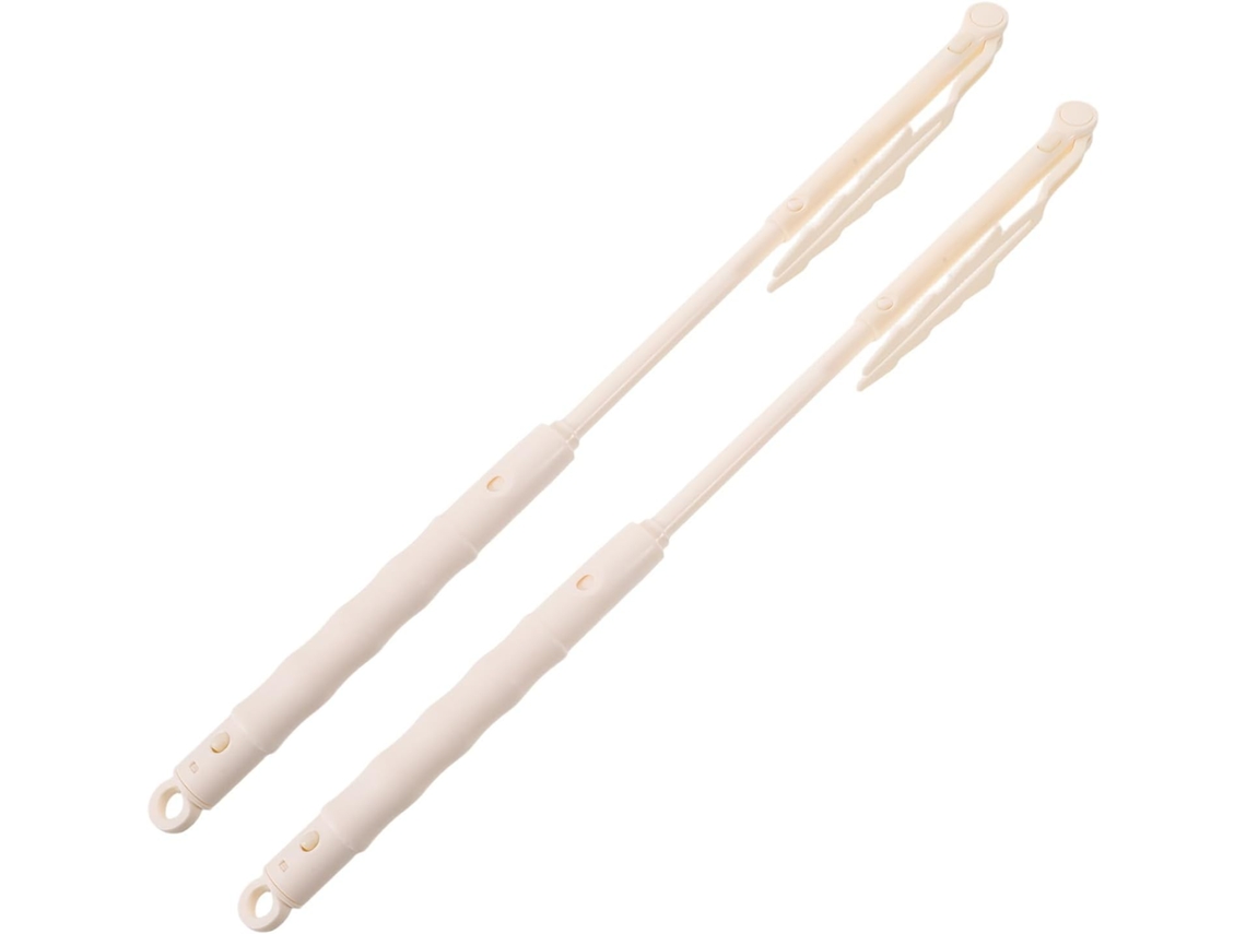 Conjunto De 2 Espanadores Eletrostáticos Com Cabo Ergonômico E Plástico Resistente Para Limpeza Superfícies Em