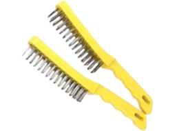 Escova De Aço 25cm 10 Polegadas Com Alças Para Pendurar, Ideal Para Oficinas E Uso Doméstico, Além De Ser Ótima Para